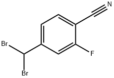 4-(DIBROMOMETHYL)-2-FLUOROBENZONITRILE Structure