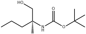 Carbamic acid, [(1S)-1-(hydroxymethyl)-1-methylbutyl]-, 1,1-dimethylethyl ester Struktur