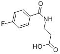 N-(4-フルオロベンゾイル)-Β-アラニン 化学構造式