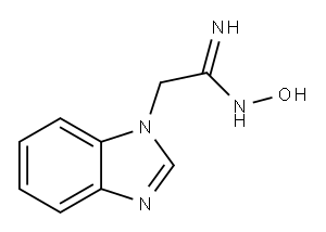 1-Benzimidazoleacetamidoxime(8CI) Structure