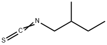 イソチオシアン酸2-メチルブチル 化学構造式
