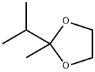 2-イソプロピル-2-メチル-1,3-ジオキソラン 化学構造式