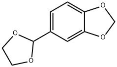 5-(1,3-dioxolan-2-yl)benzo-1,3-dioxole Struktur