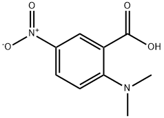 2-(二甲氨基)-5-硝基苯甲酸 结构式