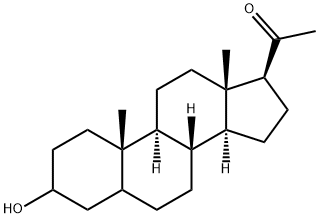 1-[(8R,9S,10S,13R,14S,17S)-3-hydroxy-10,13-dimethyl-2,3,4,5,6,7,8,9,11,12,14,15,16,17-tetradecahydro-1H-cyclopenta[a]phenanthren-17-yl]ethanone Struktur