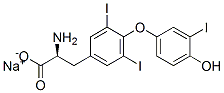 Alanine, 3-[4-(4-hydroxy-3-iodophenoxy)-3,5-diiodophenyl]-, monosodium salt (8CI) Structure