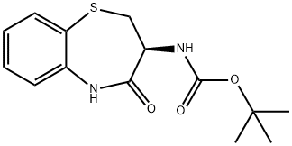 3(S)-BOC-AMINO-2,3-DIHYDRO-4-OXO-1,5-BENZOTHIAZEPINE Struktur