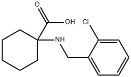 1-(2-CHLORO-BENZYLAMINO)-CYCLOHEXANECARBOXYLIC ACID HYDROCHLORIDE Structure