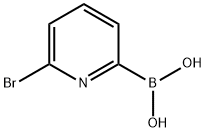 6-ブロモピリジン-2-ボロン酸 化学構造式
