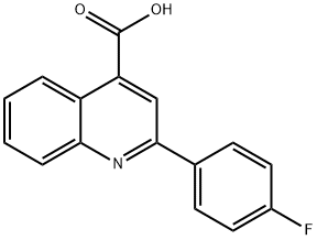 2-(4-フルオロフェニル)キノリン-4-カルボン酸 化学構造式