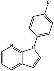 1-(4-BROMOPHENYL)-1H-PYRROLO[2,3-B]PYRIDINE,441012-22-2,结构式
