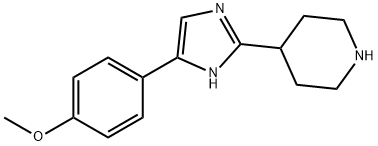 PIPERIDINE, 4-[5-(4-METHOXYPHENYL)-1H-IMIDAZOL-2-YL]- Structure