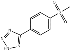 5-[4-(メチルスルホニル)フェニル]-2H-テトラゾール 化学構造式