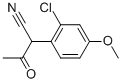 2-(2-氯-4-甲氧基苯基)-3-氧代丁腈 结构式