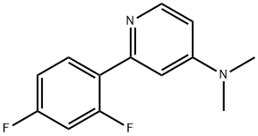 2-(2,4-difluorophenyl)-4-dimethylaminopyridine Structure
