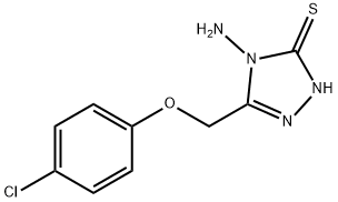 4-triazole-3-thione,2,4-dihydro-4-amino-5-((4-chlorophenoxy)methyl)-3h-2 Struktur