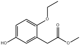 Benzeneacetic acid, 2-ethoxy-5-hydroxy-, methyl ester (9CI) Structure