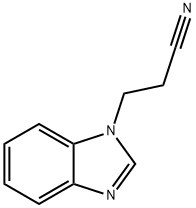 3-苯并咪唑基-1-基-丙腈, 4414-84-0, 结构式
