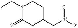 2-Piperidinethione,  1-ethyl-4-(nitromethyl)- 结构式