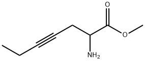 4-Heptynoicacid,2-amino-,methylester(9CI) 结构式