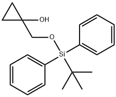 1-[[[(1,1-二甲乙基)二苯基甲硅烷基]氧基]甲基]-环丙醇 结构式
