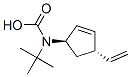 Carbamic acid, [(1R,4S)-4-ethenyl-2-cyclopenten-1-yl]-, 1,1-dimethylethyl Struktur