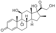 甲醇中倍氯米松溶液标准物质,4419-39-0,结构式