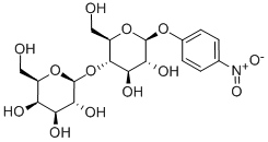 4-ニトロフェニル Β-D-ラクトピラノシド 化学構造式