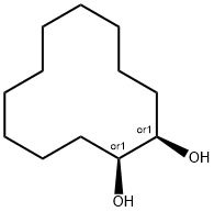 1α,2α-シクロドデカンジオール 化学構造式