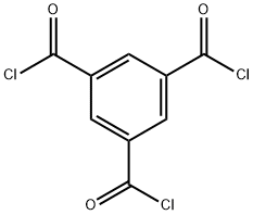 1,3,5-ベンゼントリカルボニルトリクロリド 化学構造式