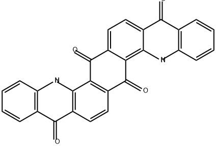 ベンゾ[1,2-c:4,5-c']ジアクリジン-6,9,15,18(5H,14H)-テトラオン 化学構造式