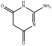2-アミノ-4,6(1H,5H)-ピリミジンジオン 化学構造式