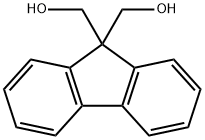 9H-フルオレン-9,9-ジメタノール 化学構造式