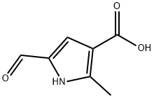 1H-Pyrrole-3-carboxylic acid, 5-formyl-2-methyl- (9CI) Structure