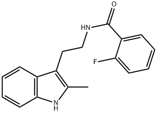 2-Fluoro-N-[2-(2-methyl-1H-indol-3-yl)ethyl]benzamide Structure