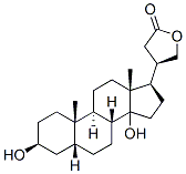 (5beta)-3beta,14-dihydroxycardanolide Structure