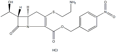 (5R,6S)-4-Nitrobenzyl-3-[(2-aminoethyl)thio]-6-[(1R)-1-hydroxyethyl]-1-azabicyclo[3.2.0]hept-2-ene-7-one-2-carboxylate hydrochloride|保护硫霉素盐酸盐