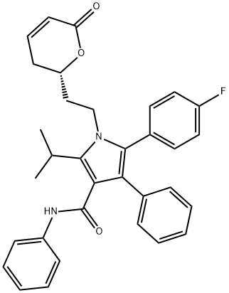 阿托伐他汀脱氢内酯, 442851-50-5, 结构式