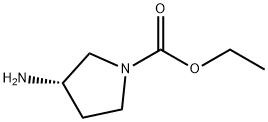 1-Pyrrolidinecarboxylicacid,3-amino-,ethylester,(3S)-(9CI) Structure