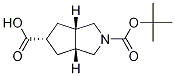 REL-(3AR,5S,6AS)-2-[(叔丁氧基)羰基]-八氢环戊二烯并[C]吡咯-5-羧酸,442877-23-8,结构式