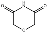 3,5-モルホリンジオン 化学構造式
