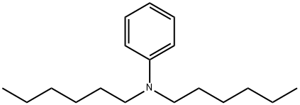 N,N-二-N-己基苯胺, 4430-09-5, 结构式