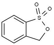 3H-2,1-ベンゾオキサチオール1,1-ジオキシド 化学構造式
