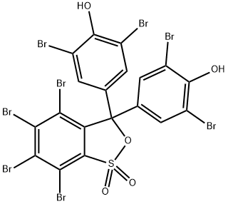 4,4'-(4,5,6,7-Tetrabrom-3H-2,1-benzoxathiol-3-yliden)bis[2,6-dibromphenol]-S,S-dioxid