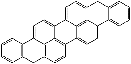 9,18-ジヒドロジナフト[1,2,3-cd:1',2',3'-lm]ペリレン 化学構造式