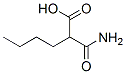 Hexanoic  acid,  2-(aminocarbonyl)- Structure