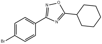 3-(4-BROMOPHENYL)-5-CYCLOHEXYL-1,2,4-OXADIAZOLE Structure