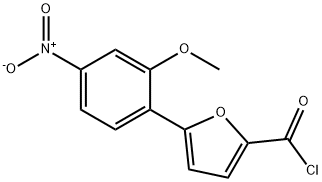 5-(2-甲氧基-4-硝基苯)呋喃-2-甲酰氯 结构式