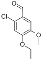 2-クロロ-4-エトキシ-5-メトキシベンズアルデヒド 化学構造式