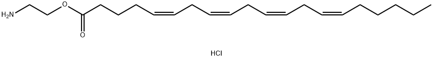 ARACHIDONIC ACID-(2-AMINOETHYL)-ESTER HYDROCHLORIDE 结构式
